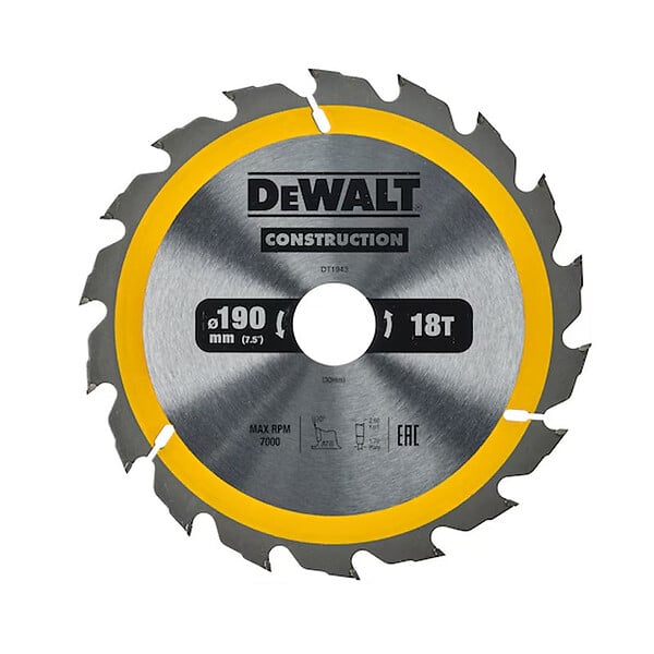 DEWALT - Lame de scie circulaire portative DEWALT Carbure Construction - large