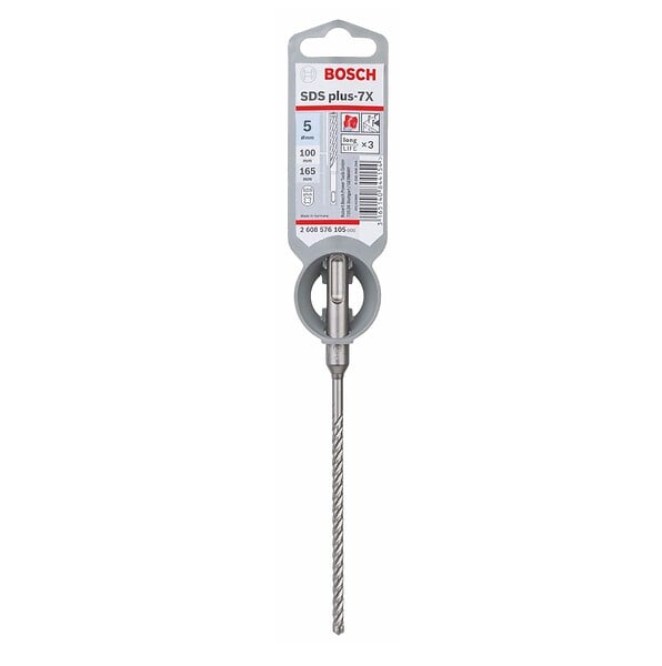 BOSCH - Forets Bosch Professional Sds-plus-7x Pour Perforateur - Taille - Ø 5 Mm 100/165 Mm - large