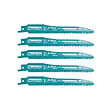 MAKITA - Lot de 5 Lames de scie sabre Super Express MAKITA B-05038 pour métal et acier - vignette
