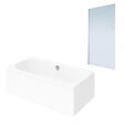 VILLEROY ET BOCH - Baignoire droite  Oberon quaryl 190 x 90 cm  + Pare bain gauche AURYS Mist 1 chromé - vignette