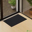 VOUNOT - Tapis de porte paillasson 60x90cm Noir - vignette