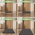 VOUNOT - Tapis de porte paillasson 40x60cm Anthracite - vignette