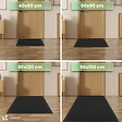 VOUNOT - Lot de 2 Tapis de porte paillasson 40x60cm Noir - vignette