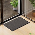 VOUNOT - Lot de 2 Tapis de porte paillasson 60x90cm Anthracite - vignette