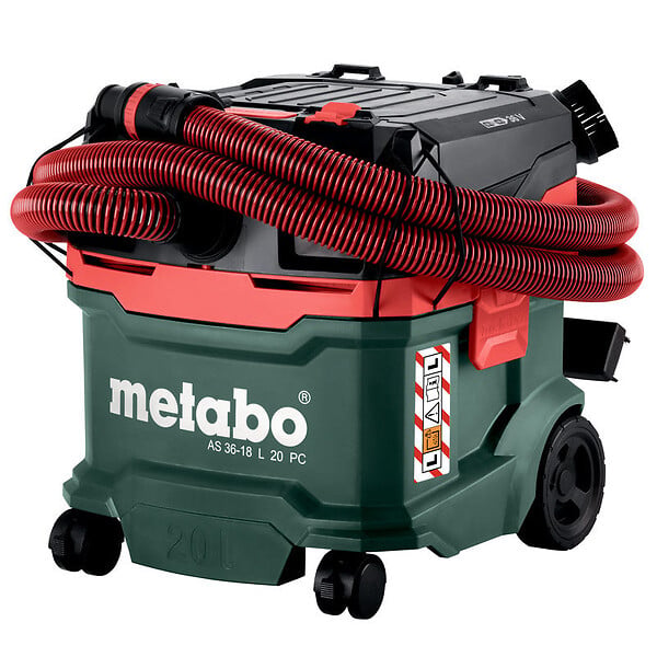 METABO - Aspirateur sans fil METABO AS 36-18 L 20 PC - Classe L 20L Pick+Mix (sans batterie ni chargeur), carton - large