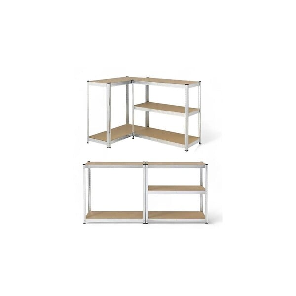 INTEC - Etagères métal 90 x 40 x h180cm à 5 plateaux Structure Acier galvanisé Charge 175Kg / étage - large