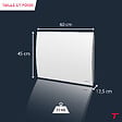 THOMSON - Radiateur électrique fixe à inertie sèche céramique - THOMSON - CLEO 1000W - Thermostat interchangeable - horizontal blanc - NF - vignette