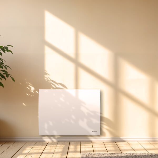 THOMSON - Radiateur électrique fixe à inertie sèche céramique - THOMSON - CLEO 1000W - Thermostat interchangeable - horizontal blanc - NF - large