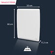 THOMSON - Radiateur électrique fixe inertie sèche - Double cœur de chauffe - THOMSON - MOLY 1000W - Connecté WiFi - horizontal blanc - NF - vignette