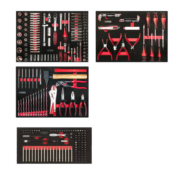 KS TOOLS - Servante d'atelier 6 tiroirs fabriquée en France équipée de 364 outils - KS TOOLS - 824.6364F - large