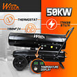 WARM TECH - Canon à chaleur diesel 50 KW avec roues - vignette
