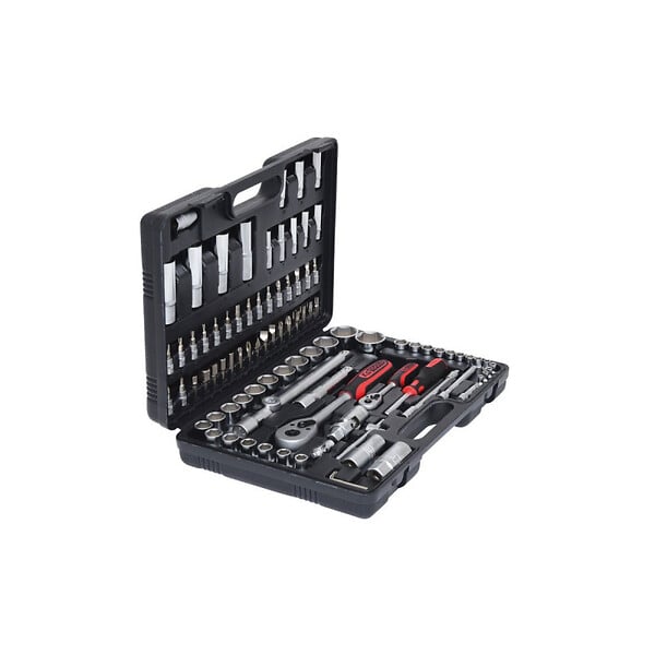 KS TOOLS - Coffret de douilles F6 1/4'' - 1/2'' - CHROMEmat - 94 pcs  - KS TOOLS - 911.0694 - large
