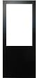 GD MENUISERIES - Porte Coulissante Atelier Noir Vitrée H204 x L83 cm sans meneau, Rail Alu - vignette