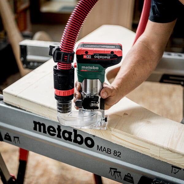 METABO - Affleureuse 6/8mm FMV 18 LTX BL 8 - Pick+Mix METABO + metaBOX - large
