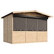 TIMBELA - TIMBELA M150AZ Maison de jardin en bois, Étal de marché en bois 263 x 336 cm / 6 m² - vignette