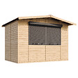 TIMBELA - TIMBELA M150Z Maison de jardin en bois, Étal de marché en bois 263 x 336 cm / 6 m2 - vignette