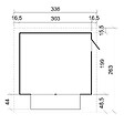 TIMBELA - TIMBELA M150Z Maison de jardin en bois, Étal de marché en bois 263 x 336 cm / 6 m2 - vignette
