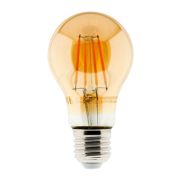 ZENITECH - Lot de 2 ampoules déco filament LED ambrée 4W E27 2500K - Zenitech - large