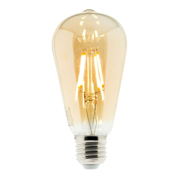 ZENITECH - Lot de 2 ampoules déco filament LED ambrée 4W E27 - Elexity - large