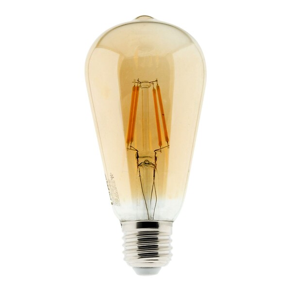 ZENITECH - Lot de 2 ampoules déco filament LED ambrée 4W E27 - Elexity - large