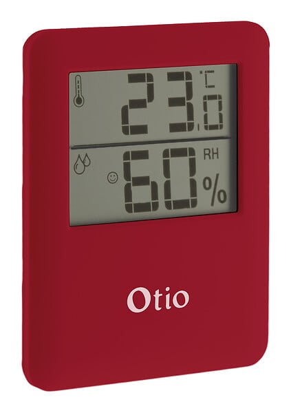 OTIO - Lot de 2 thermomètres hygromètres magnétiques LCD - Bordeaux - Otio - large