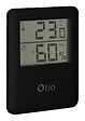 OTIO - Lot de 2 thermomètres hygromètres magnétiques LCD - Noir - Otio - vignette