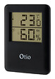OTIO - Lot de 2 thermomètres hygromètres magnétiques LCD - Noir - Otio - vignette