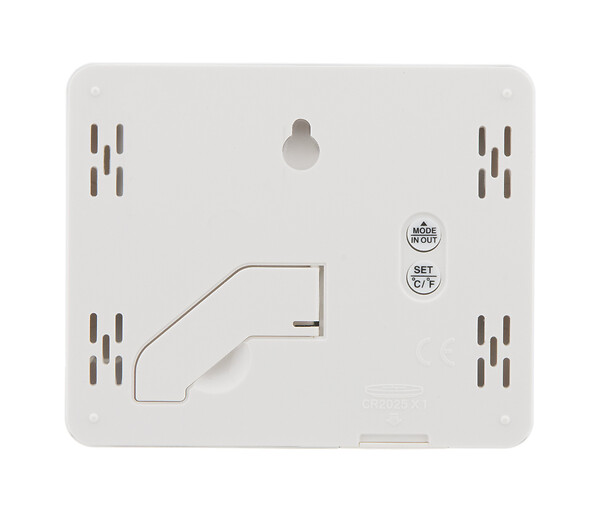 OTIO - Lot de 2 thermomètres hygromètres Blanc - écran LCD - Otio - large