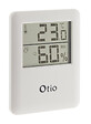 OTIO - Lot de 2 thermomètres hygromètres magnétiques LCD - Blanc - Otio - vignette