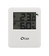 OTIO - Lot de 2 thermomètres hygromètres magnétiques LCD - Blanc - Otio - vignette