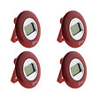 OTIO - Lot de 2 thermomètres intérieurs LCD - Bordeaux - Otio - vignette