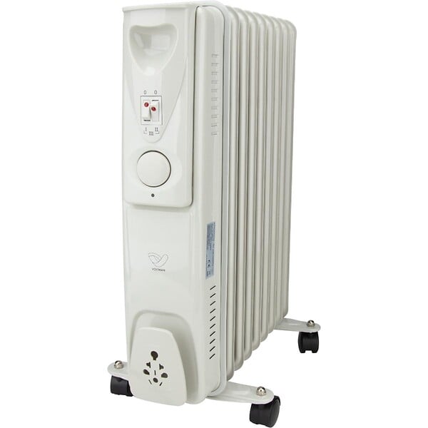 VOLTMAN - Radiateur mobile bain d'huile 2000W - Blanc - Voltman - large