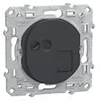 SCHNEIDER ELECTRIC - Prise RJ45 cat.6 STP grade 3 anthracite réseaux VDI - Ovalis - Schneider - vignette