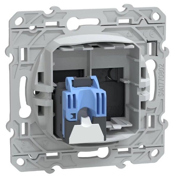 SCHNEIDER ELECTRIC - Prise RJ45 cat.6 STP grade 3 anthracite réseaux VDI - Ovalis - Schneider - large