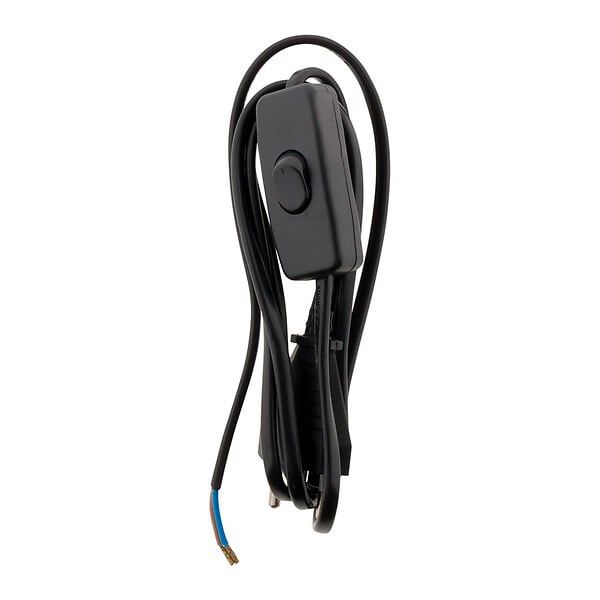 ZENITECH - Lot de 2 cordons + interrupteur luminaire 1,5m - Noir - Zenitech - large