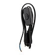 ZENITECH - Lot de 2 cordons + interrupteur luminaire 1,5m - Noir - Zenitech - vignette