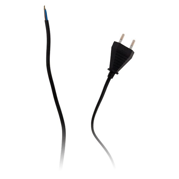 ZENITECH - Lot de 2 cordons + interrupteur luminaire 1,5m - Noir - Zenitech - large