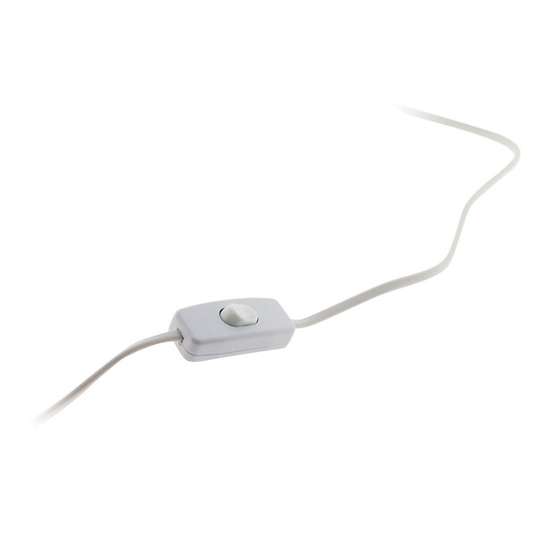 ZENITECH - Lot de 2 cordons + interrupteur luminaire 1,5m - Blanc - Zenitech - large