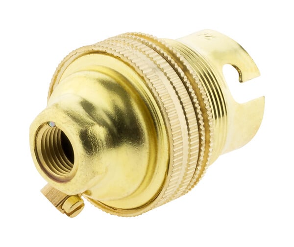 ZENITECH - Lot de 2 douilles B22 laiton bague borne de terre - double - Zenitech - large