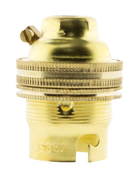 ZENITECH - Lot de 2 douilles B22 laiton bague borne de terre - double - Zenitech - large