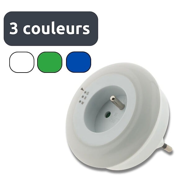OTIO - Lot de 2 veilleuses LED multicolores automatiques + capteur de jour - Otio - large