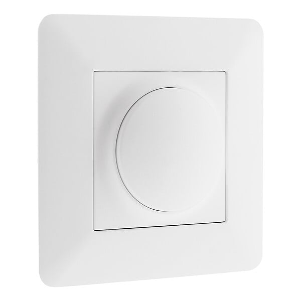ZENITECH - Lot de 2 variateurs rotatifs compatibles LED - Blanc - Artezo - Zenitech - large