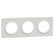SCHNEIDER ELECTRIC - Plaque 3 postes H/V transparent entraxe 71 mm - Odace Touch - Schneider - vignette
