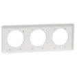 SCHNEIDER ELECTRIC - Plaque 3 postes H/V transparent entraxe 71 mm - Odace Touch - Schneider - vignette