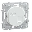 SCHNEIDER ELECTRIC - Prise RJ45 cat 6 blindée auto Blanc - Ovalis - Schneider - vignette