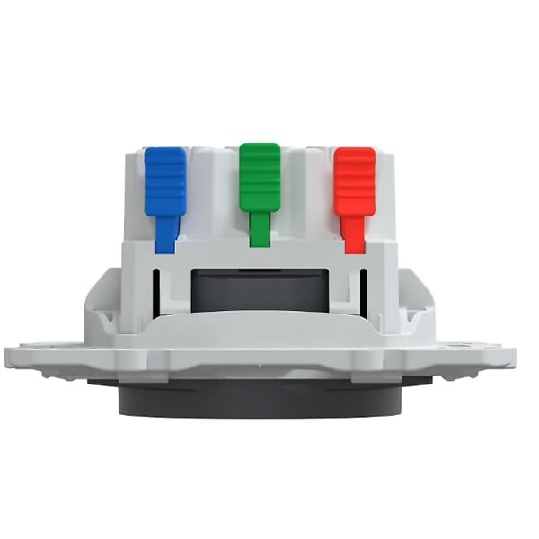 SCHNEIDER ELECTRIC - Prise affleurante 2P+T 16A bornes auto - anthracite - Ovalis - Schneider - large