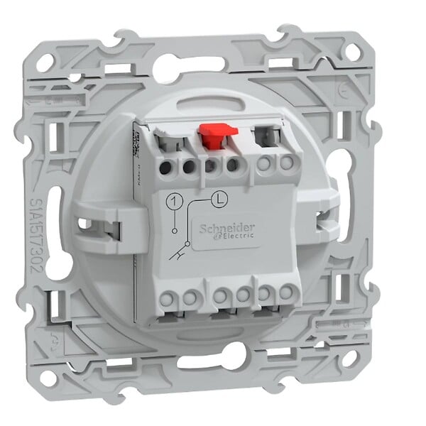 SCHNEIDER ELECTRIC - Bouton poussoir fermeture 10A Blanc - Ovalis - Schneider - large