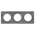 SCHNEIDER ELECTRIC - Plaque 3 postes entraxe 71mm anthracite - Odace Touch - Schneider - vignette