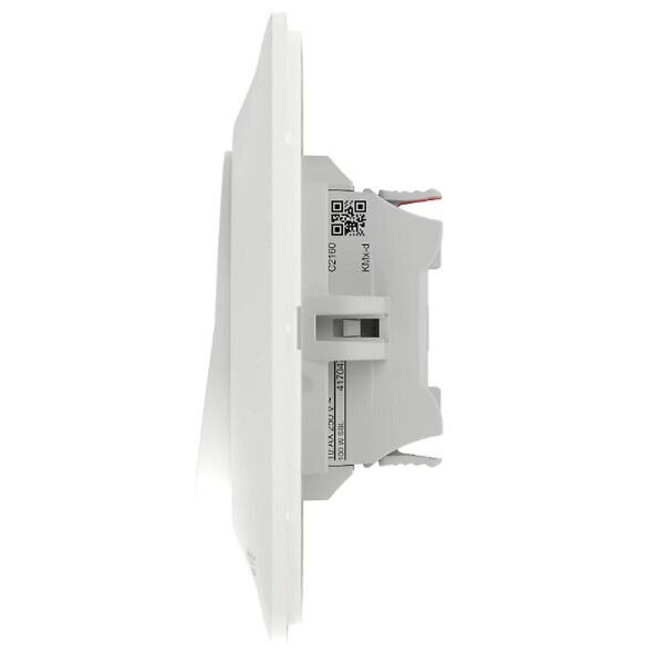 SCHNEIDER ELECTRIC - Lot 5 interrupteurs va-et-vient brochables + plaque - Blanc - Ovalis - Schneider - large