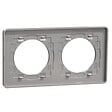 SCHNEIDER ELECTRIC - Plaque 2 postes horizontale/Verticale ardoise - Odace Touch - Schneider - vignette